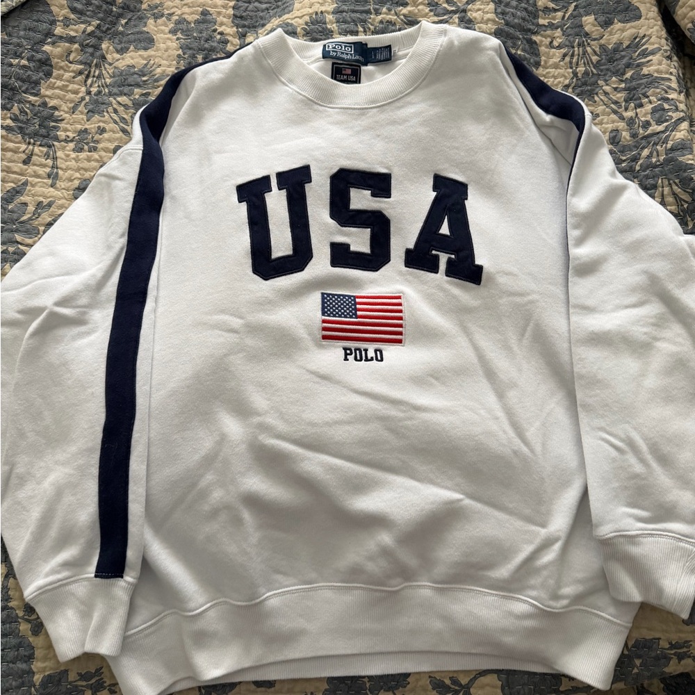 Polo by Ralph Lauren White and Navy USA